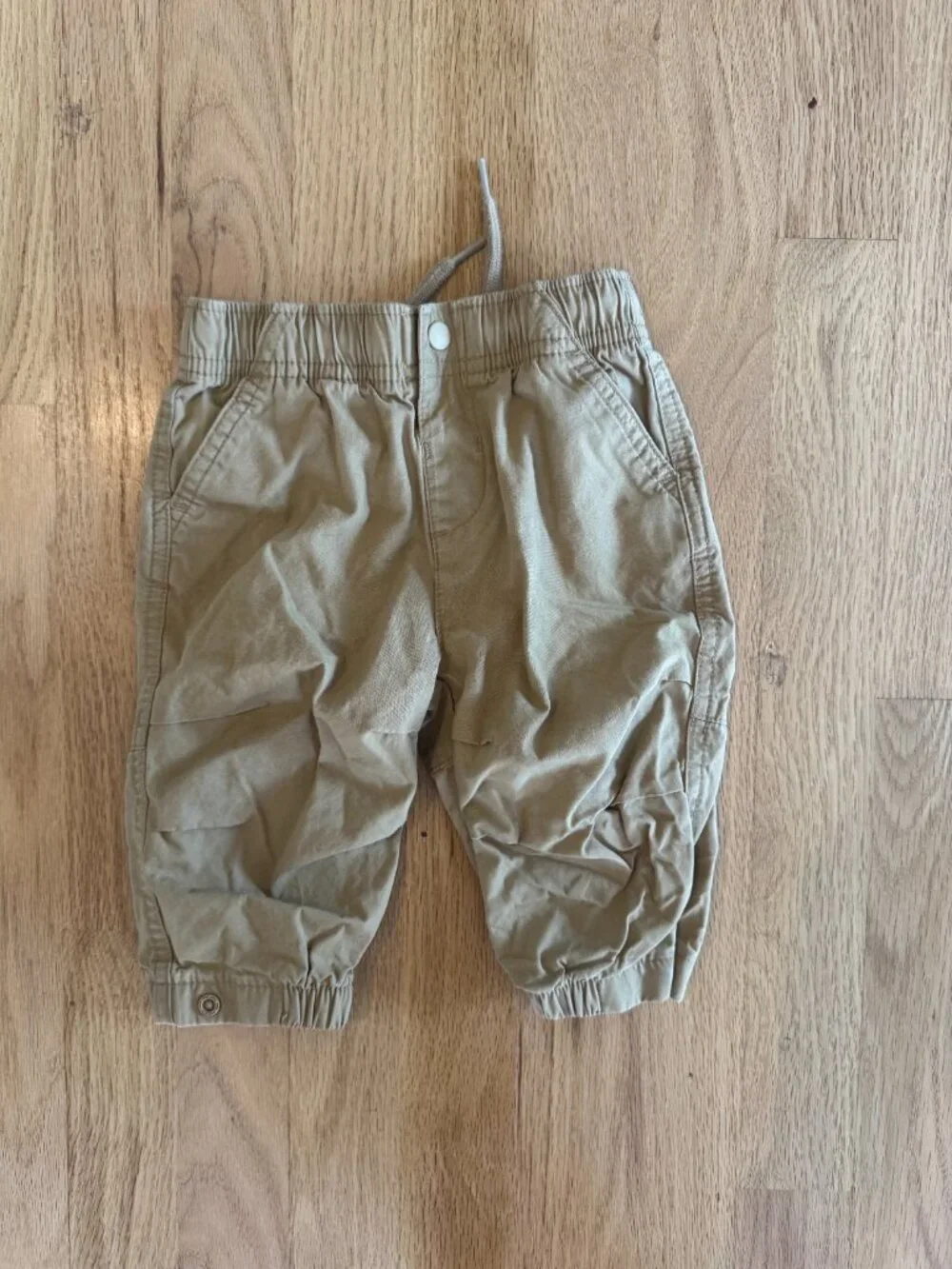 Gap Baby Boy Outfit 6–12 Months | Khaki Pants & Pink Button-Down Shirt | Summer